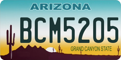 AZ license plate BCM5205