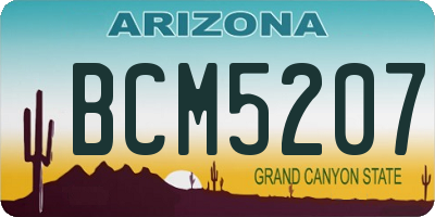 AZ license plate BCM5207