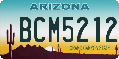 AZ license plate BCM5212