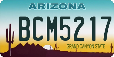 AZ license plate BCM5217