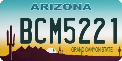 AZ license plate BCM5221