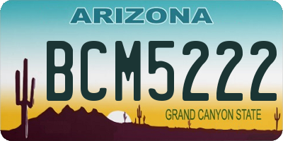 AZ license plate BCM5222