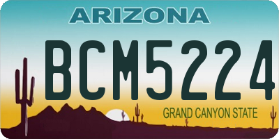 AZ license plate BCM5224