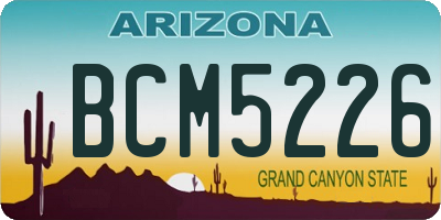 AZ license plate BCM5226