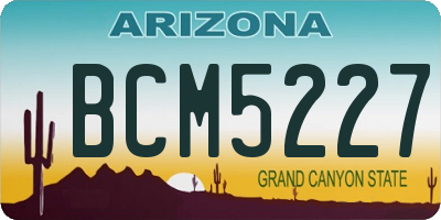 AZ license plate BCM5227