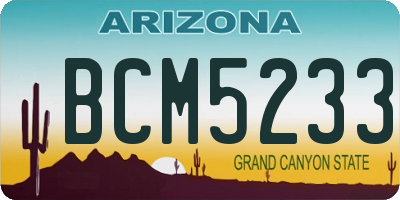 AZ license plate BCM5233