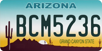 AZ license plate BCM5236