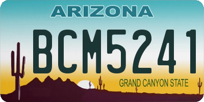 AZ license plate BCM5241