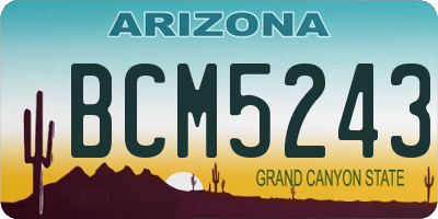 AZ license plate BCM5243