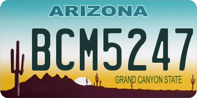 AZ license plate BCM5247