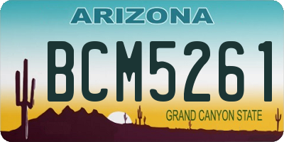 AZ license plate BCM5261