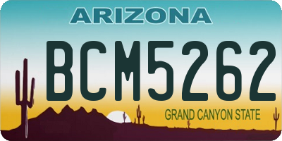 AZ license plate BCM5262