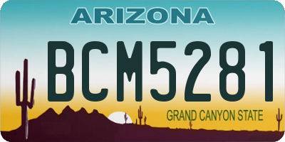 AZ license plate BCM5281