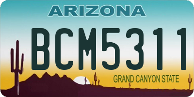 AZ license plate BCM5311