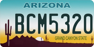 AZ license plate BCM5320