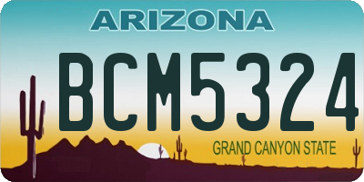 AZ license plate BCM5324