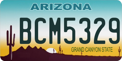 AZ license plate BCM5329