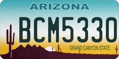 AZ license plate BCM5330