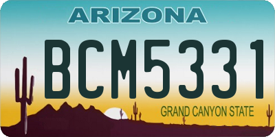 AZ license plate BCM5331