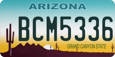 AZ license plate BCM5336