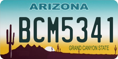 AZ license plate BCM5341