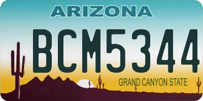 AZ license plate BCM5344