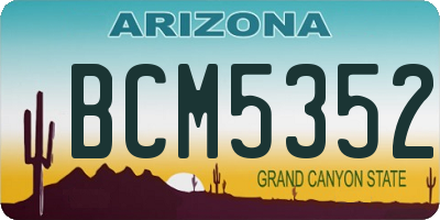 AZ license plate BCM5352