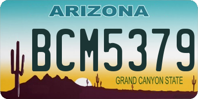 AZ license plate BCM5379