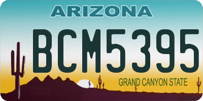 AZ license plate BCM5395