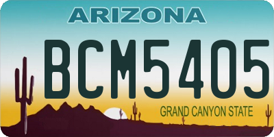 AZ license plate BCM5405