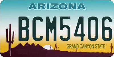 AZ license plate BCM5406