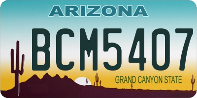 AZ license plate BCM5407