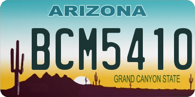 AZ license plate BCM5410