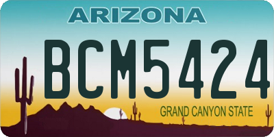 AZ license plate BCM5424