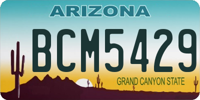 AZ license plate BCM5429