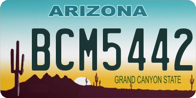 AZ license plate BCM5442