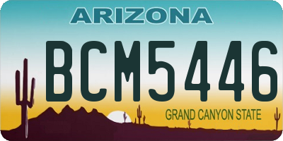 AZ license plate BCM5446