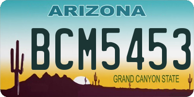 AZ license plate BCM5453