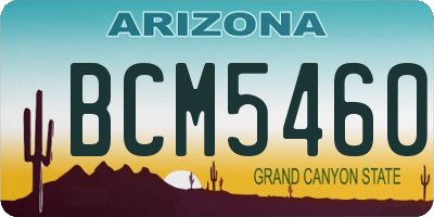 AZ license plate BCM5460