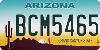 AZ license plate BCM5465