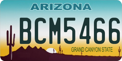 AZ license plate BCM5466