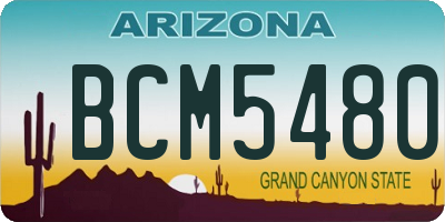 AZ license plate BCM5480