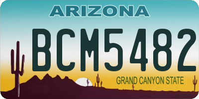 AZ license plate BCM5482