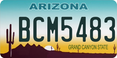 AZ license plate BCM5483