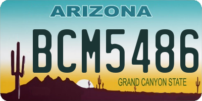 AZ license plate BCM5486