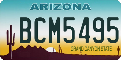 AZ license plate BCM5495