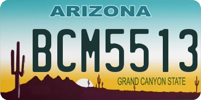 AZ license plate BCM5513