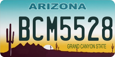 AZ license plate BCM5528