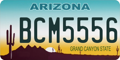 AZ license plate BCM5556