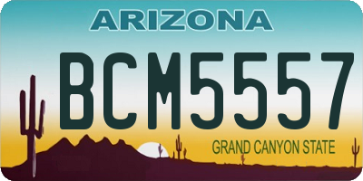 AZ license plate BCM5557